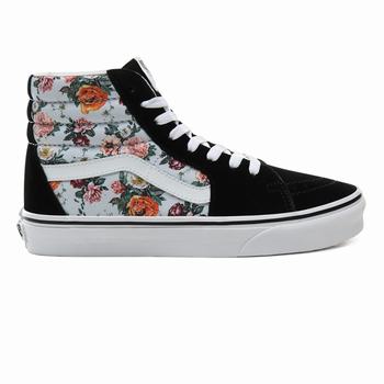 Vans Garden Floral Sk8-Hi - Naisten Korkeavartiset tennarit - Valkoinen